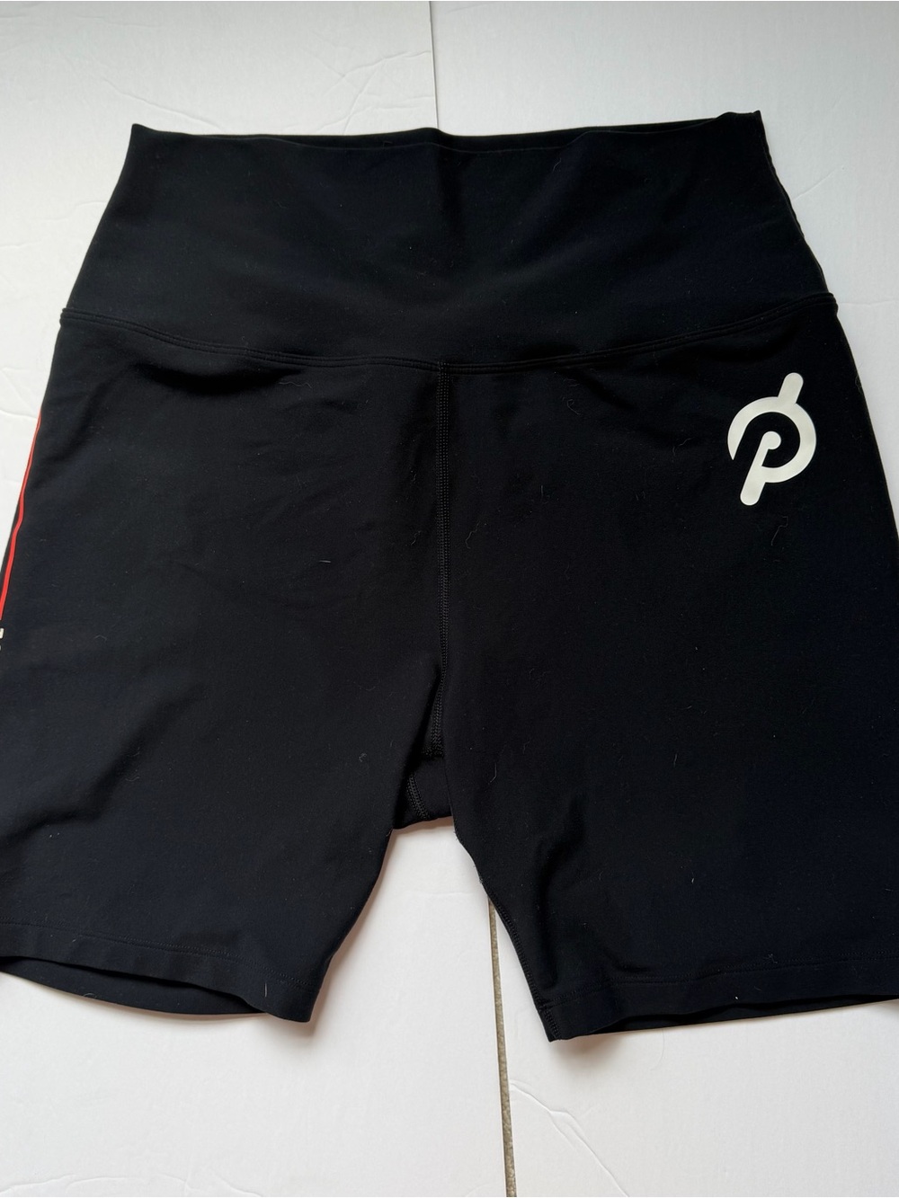 Peloton Black Women’s High-Rise Bike Shorts with Subtle Logo XL